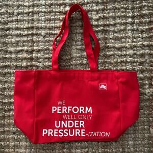 Illy NYC Pop-Up Limited Edition Red Tote Bag – “Under Pressure-ization”  – New